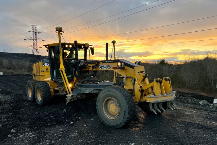 jobsite at sunrise