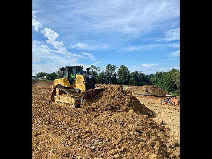 dozer at work