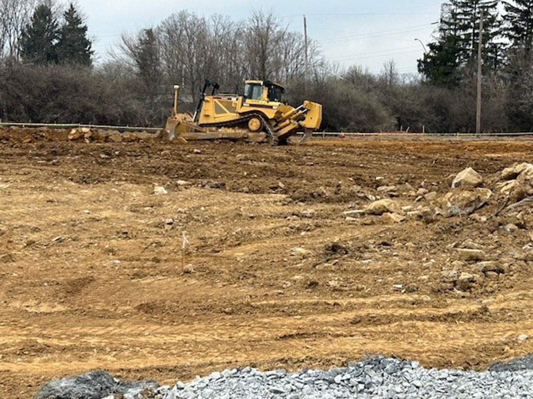 Excavation at job site