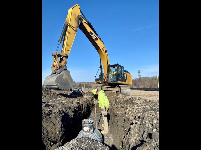 Installing storm sewer run