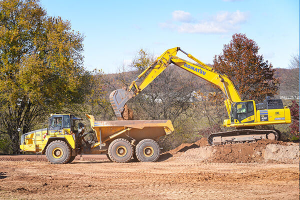 Moving dirt for residential development