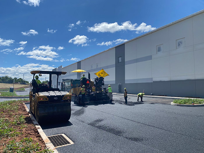 Brubacher paving crew