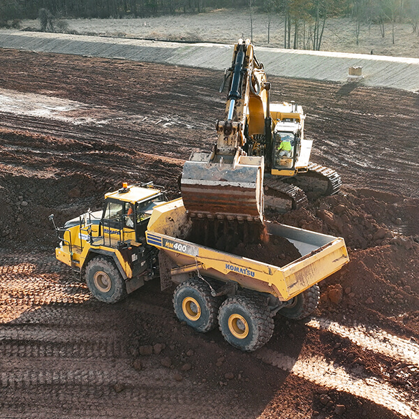 Excavator at New Morgan Gateway Commerce Center