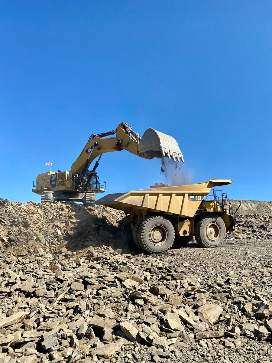 Earthmoving at job site