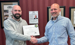 Greg B service award