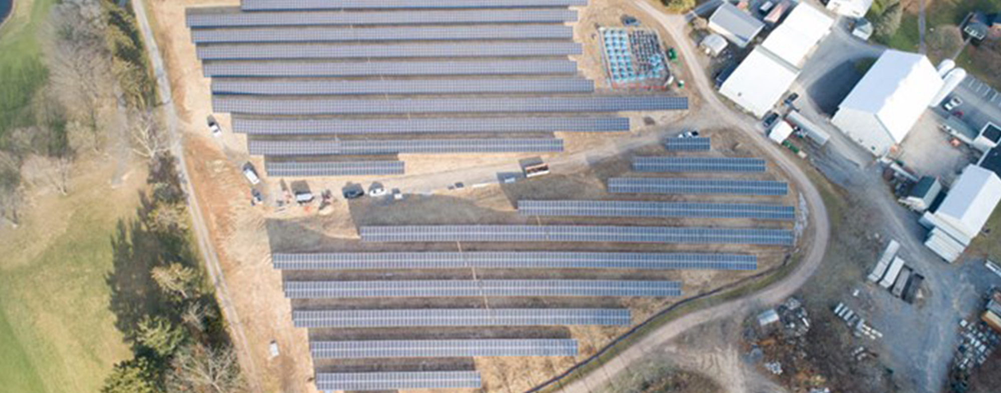 Aerial View of Bison Solar Project