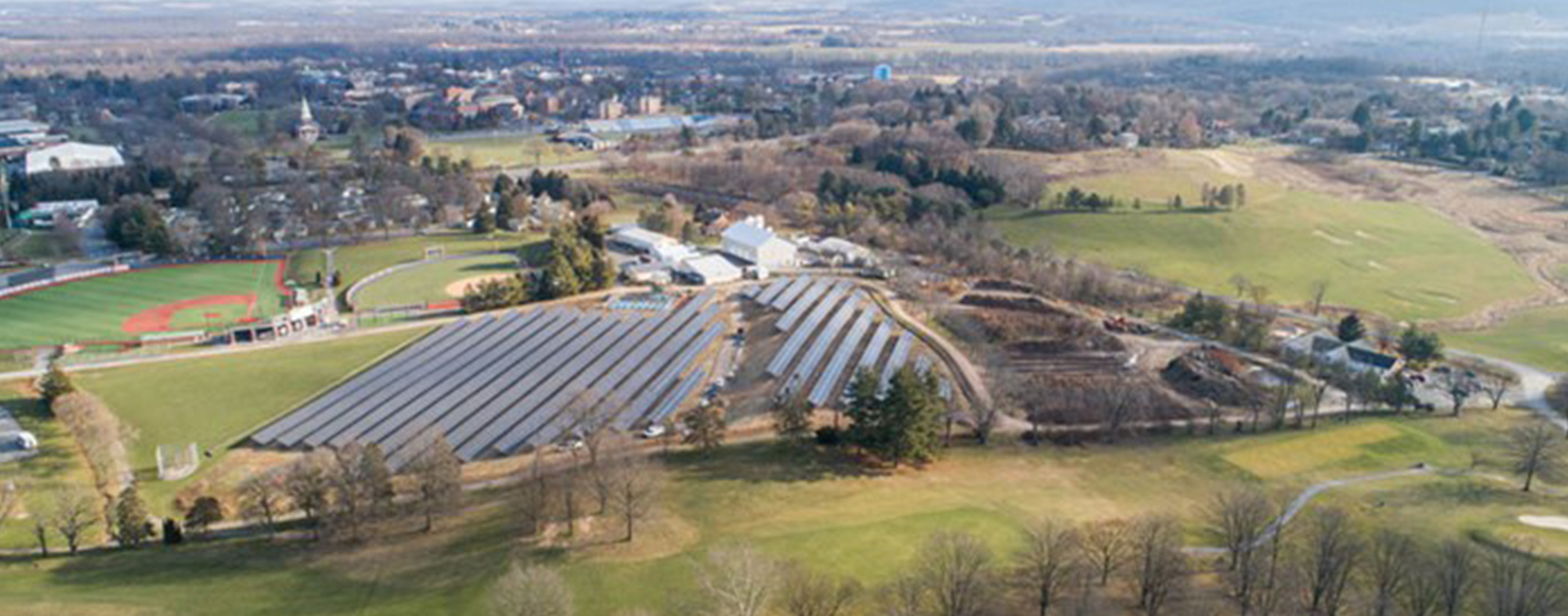 Aerial View of Bison Solar Project