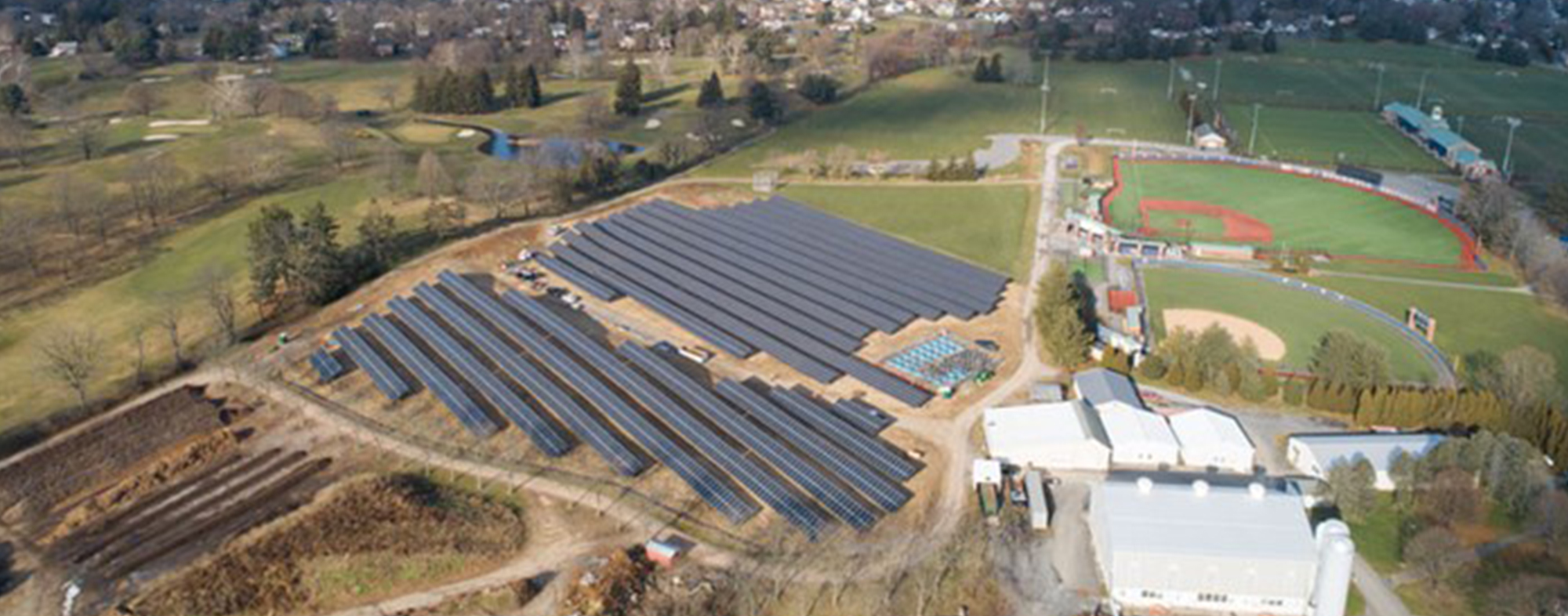 Aerial View of Bison Solar Project