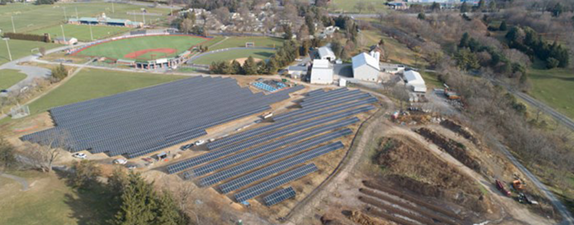 Aerial View of Bison Solar Project