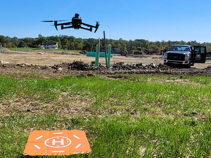 drone in field