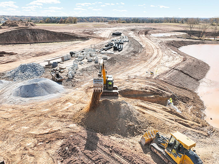 Excavating at Freedom Square