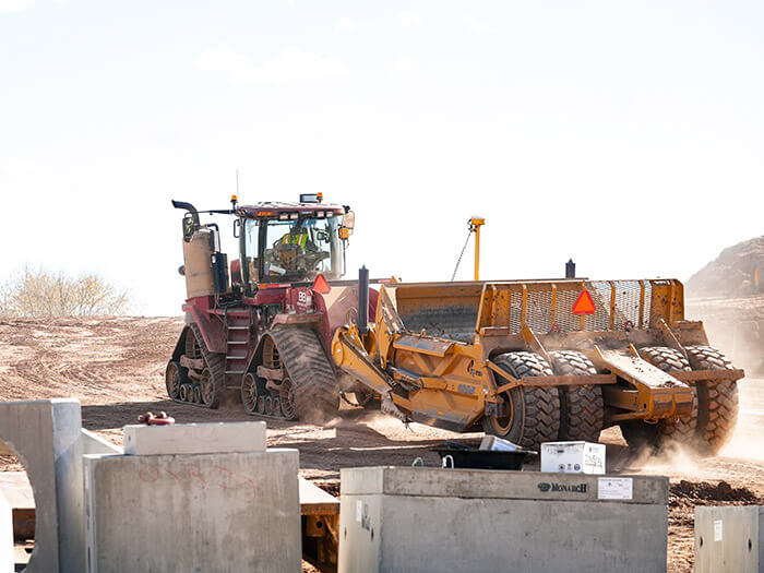 Earthmoving at Freedom Square