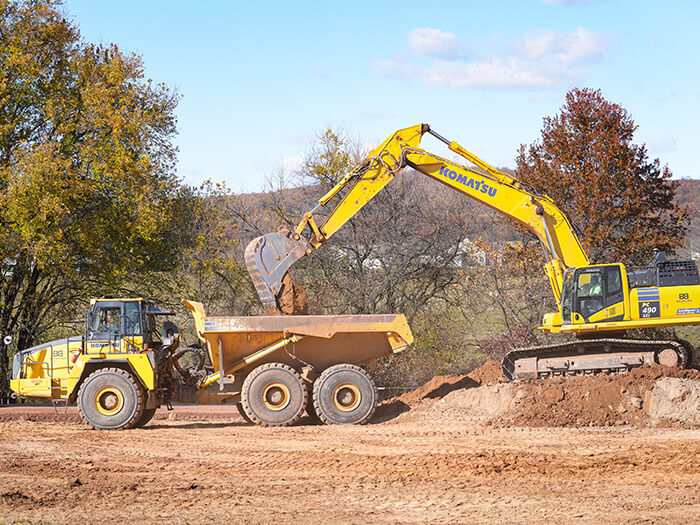 Earthmoving at Freedom Square residential project