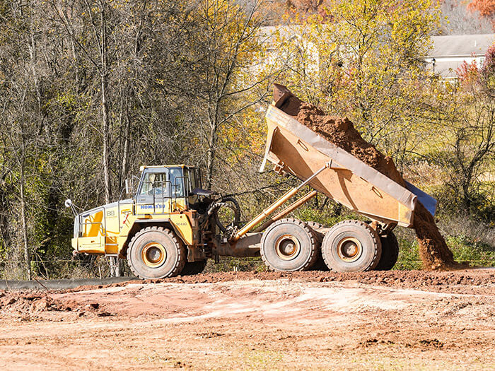 Earthmoving for residential project