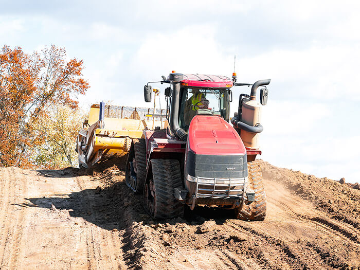Excavator at Freedom Square