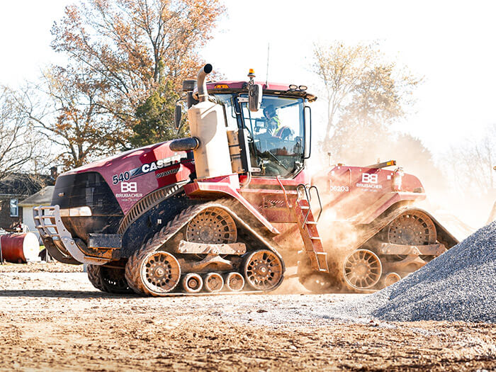 Moving dirt at Freedom Square