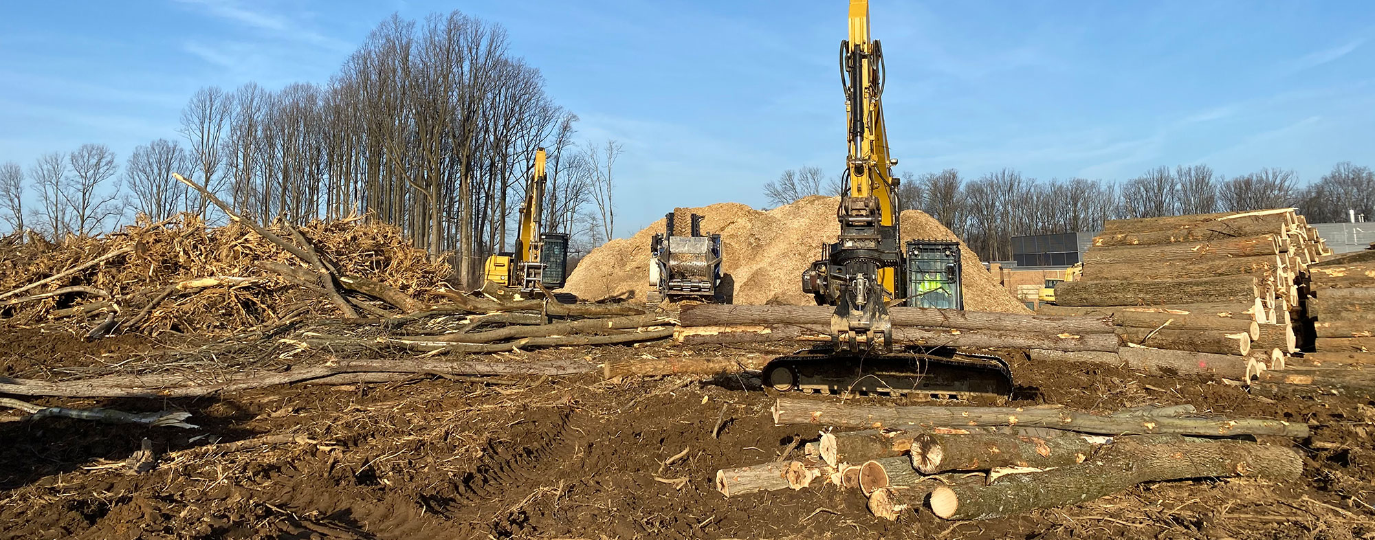 Construction Vehicles Working at Preserve at Marsh Creek