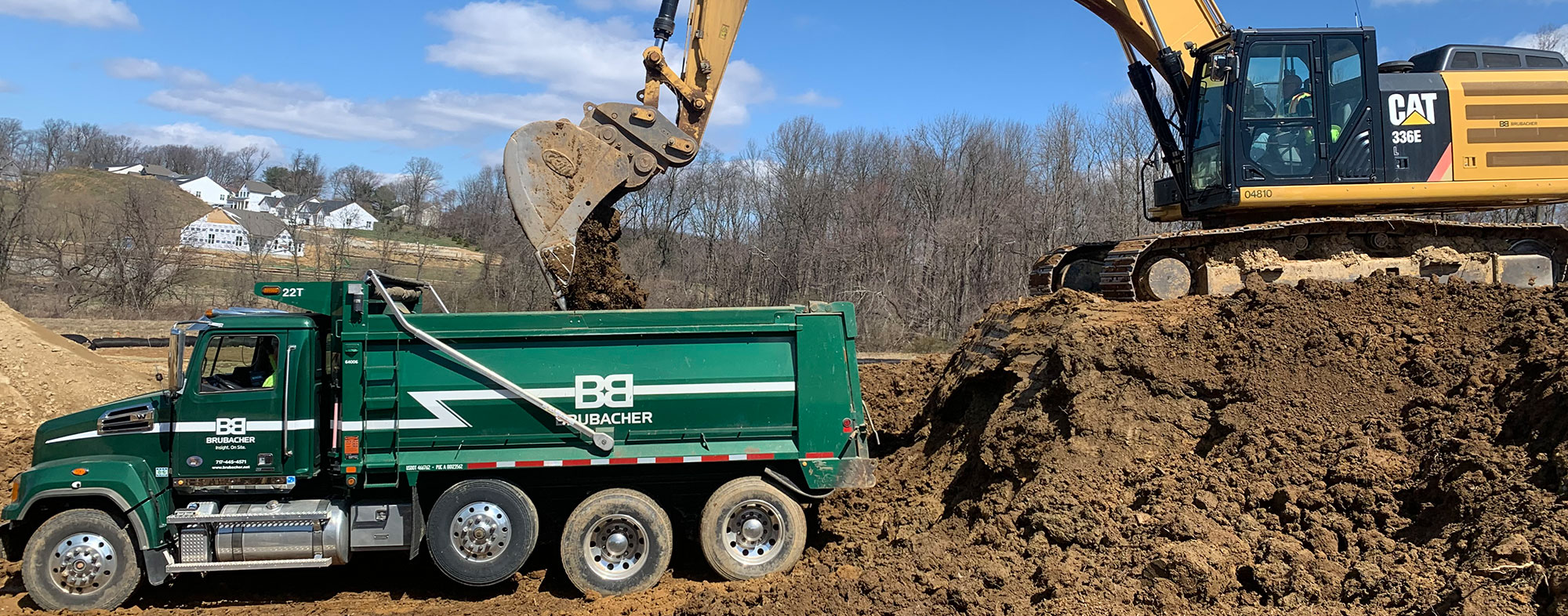 Construction Vehicles Working at Preserve at Marsh Creek